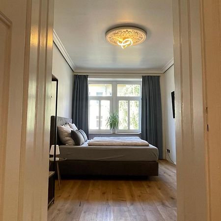 Soul-Apartment Balkon Privatparkplatz 2 Boxspringbetten 55Zoll Tv Wlan 莱比锡 外观 照片