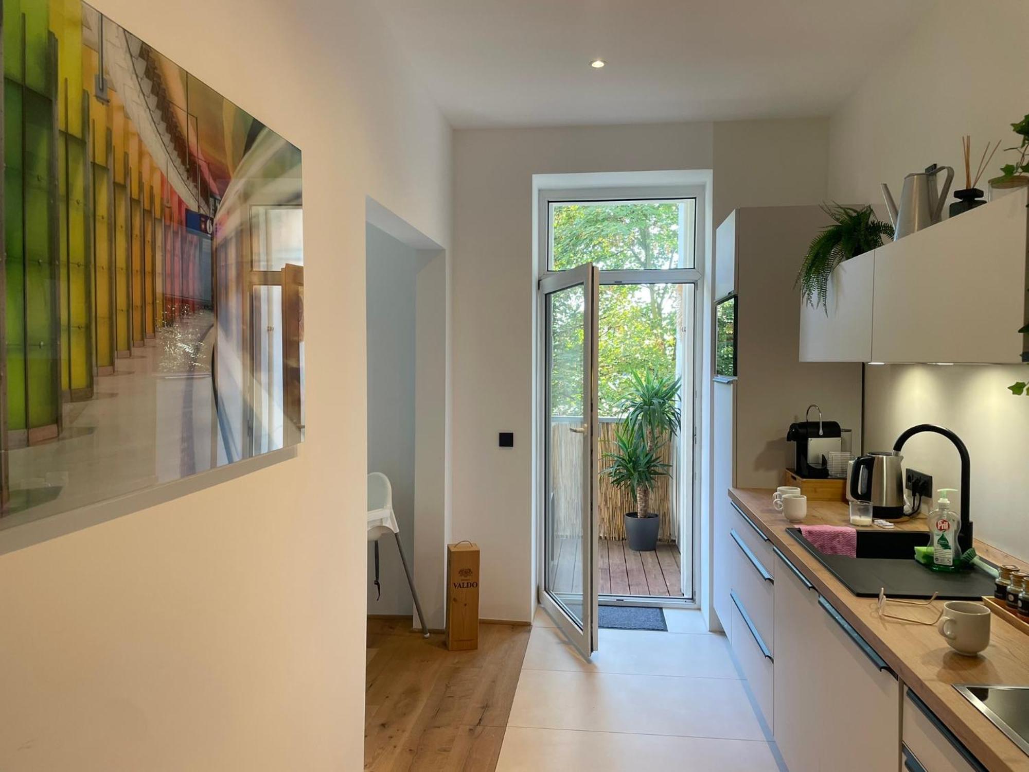Soul-Apartment Balkon Privatparkplatz 2 Boxspringbetten 55Zoll Tv Wlan 莱比锡 外观 照片