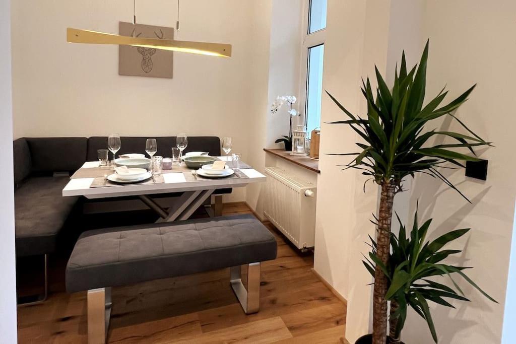 Soul-Apartment Balkon Privatparkplatz 2 Boxspringbetten 55Zoll Tv Wlan 莱比锡 外观 照片