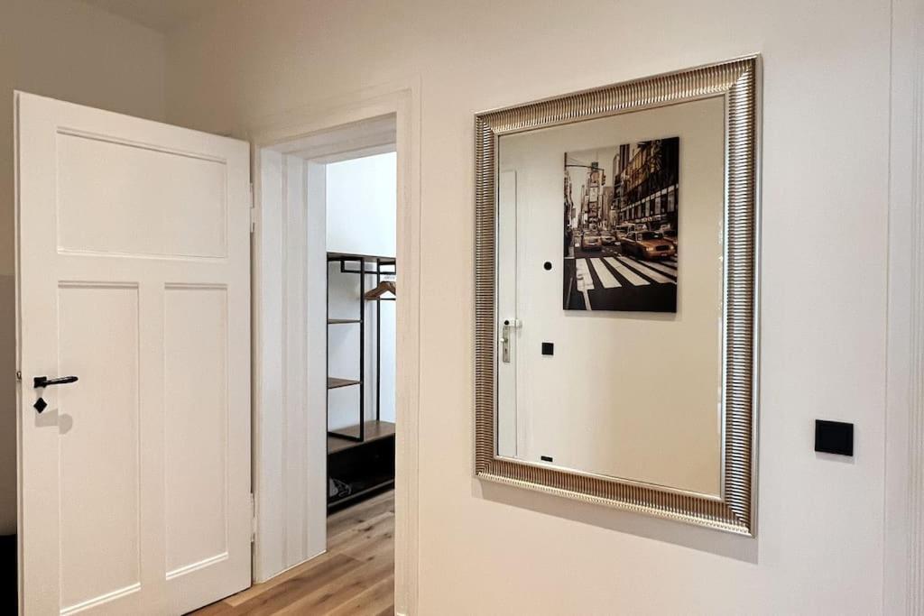 Soul-Apartment Balkon Privatparkplatz 2 Boxspringbetten 55Zoll Tv Wlan 莱比锡 外观 照片