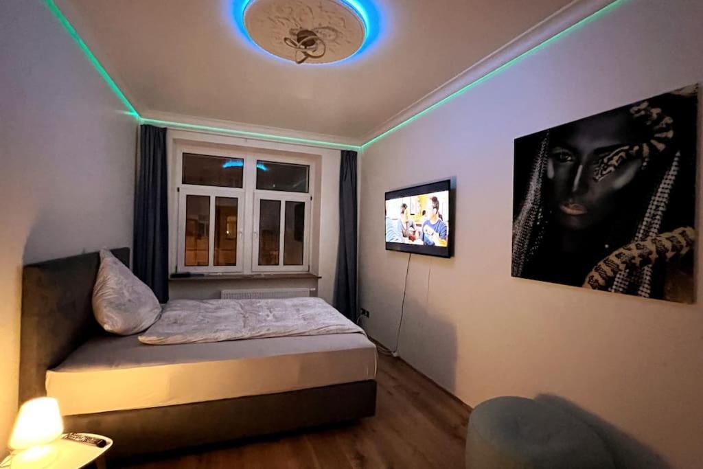 Soul-Apartment Balkon Privatparkplatz 2 Boxspringbetten 55Zoll Tv Wlan 莱比锡 外观 照片