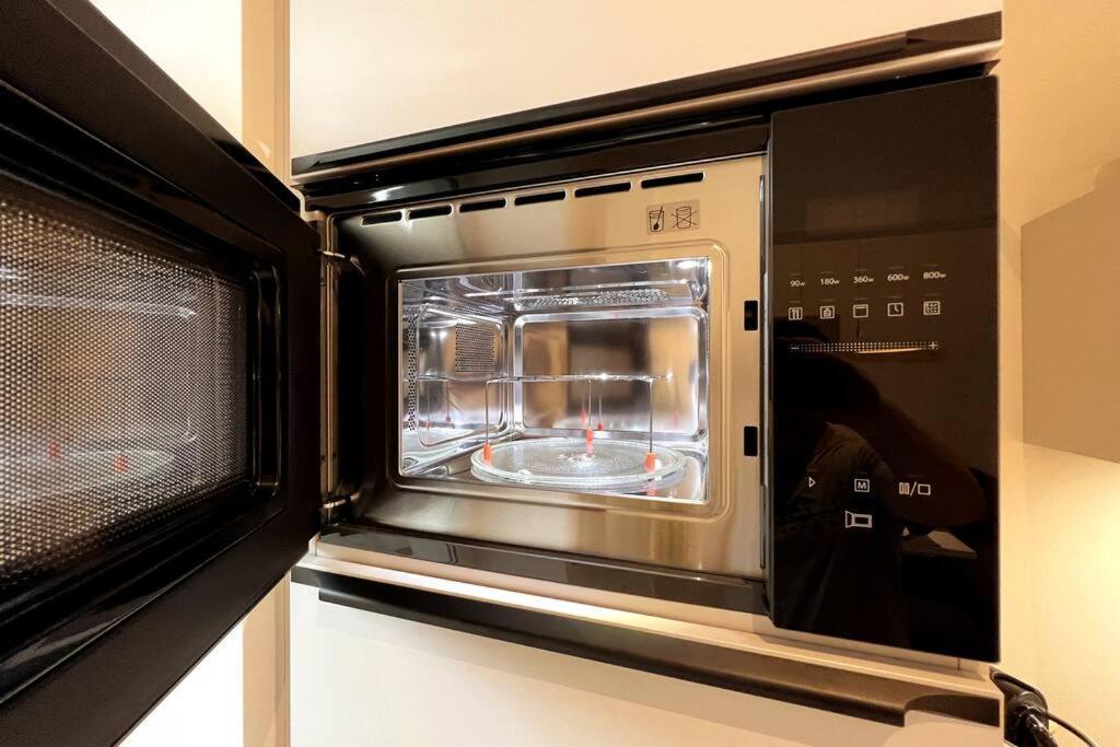 Soul-Apartment Balkon Privatparkplatz 2 Boxspringbetten 55Zoll Tv Wlan 莱比锡 外观 照片